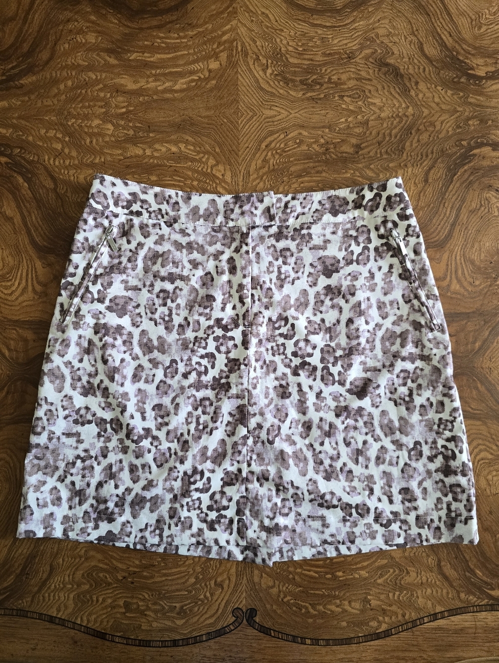 Tail Performance Leopard Print Golf Skort Size 8